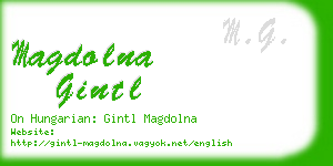 magdolna gintl business card